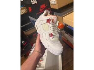 Jordan 4 orange metallic sz 12